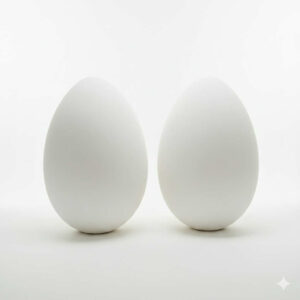 Dekoracja JAJO ATRAPA -białe gładkie