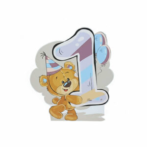 miś z jedynką ŚCIANKA