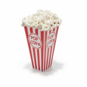 Dekoracja POPCORN -atrapa-CZERWONY