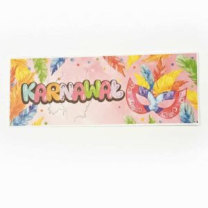 Tabliczka -karnawał różowa