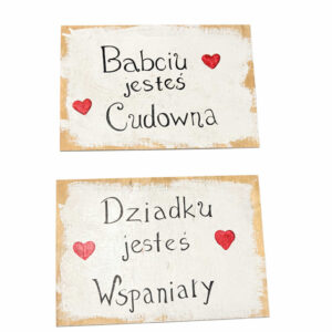 Dzień Babi i Dziadka -  tabliczki