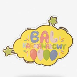 Tabliczka -bal karnawałowy