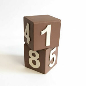kostki z cyferkami